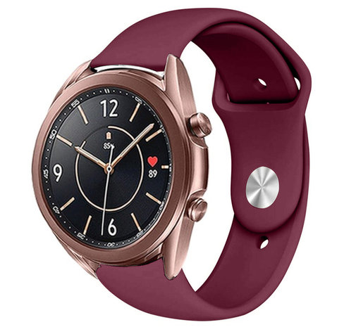 Strap-it® Strap-it Samsung Galaxy Watch 3 41mm sport bandje (bordeaux)
