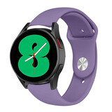 Strap-it® Samsung Galaxy Watch 4 44mm sport bandje (lichtpaars)