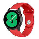 Strap-it® Samsung Galaxy Watch 4 44mm sport bandje (rood)