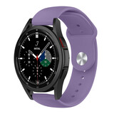 Strap-it® Samsung Galaxy Watch 4 Classic 46mm sport bandje (lichtpaars)