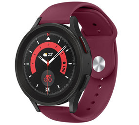 Strap-it® Samsung Galaxy Watch 5 Pro sport bandje (bordeaux)