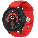 Strap-it® Samsung Galaxy Watch 5 Pro sport bandje (rood)