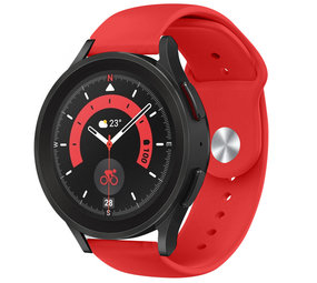 Strap-it® Samsung Galaxy Watch 5 Pro sport bandje (rood)