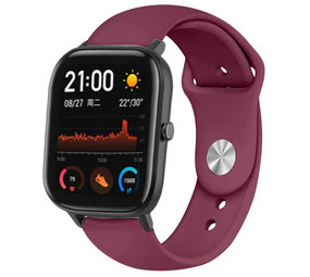 Strap-it® Xiaomi Amazfit GTS sport bandje (bordeaux)