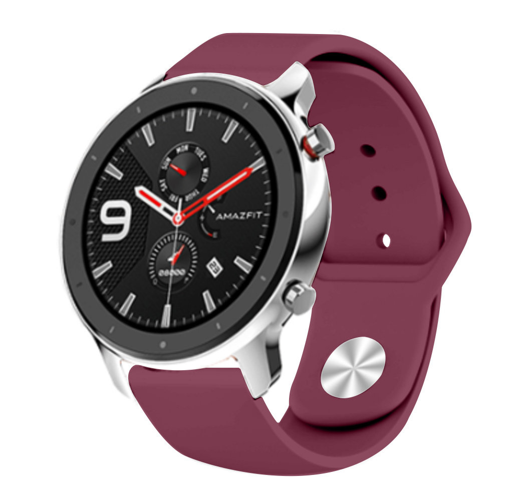 Strap-it® Strap-it Xiaomi Amazfit GTR sport bandje (bordeaux)