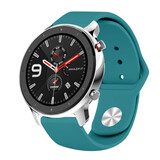 Strap-it® Xiaomi Amazfit GTR sport bandje (groen-blauw)