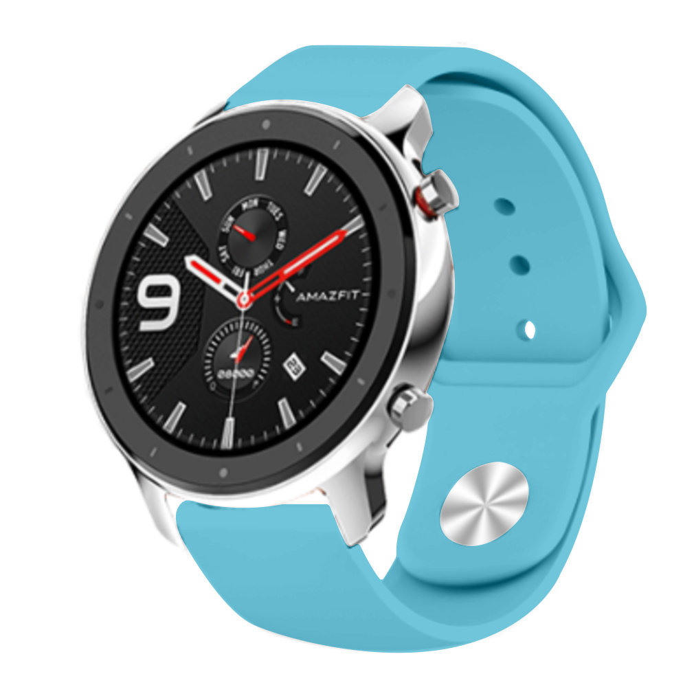 Strap-it® Strap-it Xiaomi Amazfit GTR sport bandje (lichtblauw) Strap-it® Strap-it Xiaomi Amazfit GTR sport bandje (lichtblauw)