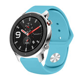 Strap-it® Xiaomi Amazfit GTR sport bandje (lichtblauw)