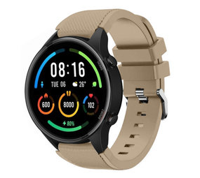 Strap-it® Xiaomi Mi Watch siliconen bandje (beige)