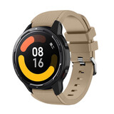 Strap-it® Xiaomi Watch S1 siliconen bandje (beige)
