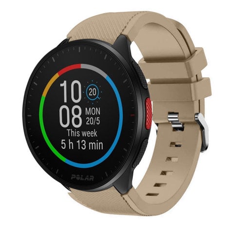 Strap-it® Strap-it Polar Pacer siliconen bandje (beige)