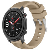 Strap-it® Xiaomi Amazfit GTR siliconen bandje (beige)