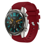 Strap-it® Huawei Watch GT 2 siliconen bandje (bordeaux)