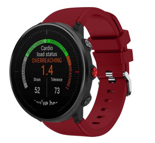 Strap-it® Strap-it Polar Vantage M twill silicone band (bordeaux)