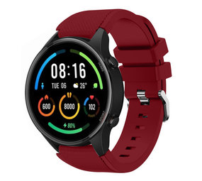 Strap-it® Xiaomi Mi Watch siliconen bandje (bordeaux)