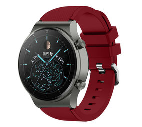 Strap-it® Huawei Watch GT 2 Pro siliconen bandje (bordeaux)