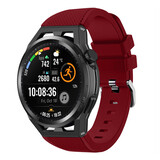 Strap-it® Huawei Watch GT Runner siliconen bandje (bordeaux)