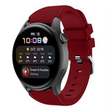 Strap-it® Huawei Watch 3 (Pro) siliconen bandje (bordeaux)