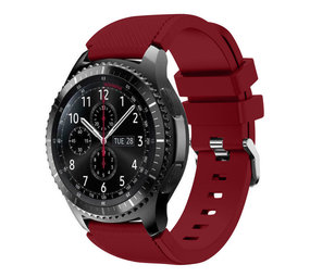Strap-it® Samsung Galaxy Watch 46mm siliconen bandje (bordeaux)