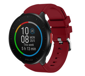 Strap-it® Polar Pacer siliconen bandje (bordeaux)