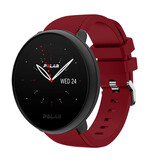 Strap-it® Polar Ignite 2 twill silicone band (bordeaux)
