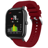 Strap-it® Xiaomi Amazfit GTS siliconen bandje (bordeaux)