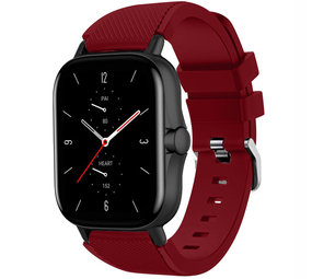 Strap-it® Amazfit GTS 2 siliconen bandje (bordeaux)