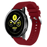 Strap-it® Samsung Galaxy Active siliconen bandje (bordeaux)