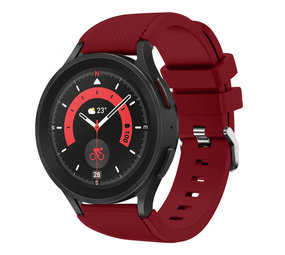 Strap-it® Samsung Galaxy Watch 5 Pro siliconen bandje (bordeaux)