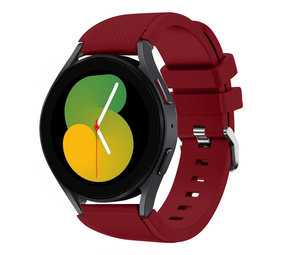Strap-it® Samsung Galaxy Watch 5 40mm siliconen bandje (bordeaux)