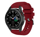 Strap-it® Strap-it Samsung Galaxy Watch 4 Classic 46mm siliconen bandje (bordeaux)