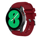 Strap-it® Strap-it Samsung Galaxy Watch 4 44mm siliconen bandje (bordeaux)