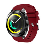 Strap-it® Samsung Gear Sport siliconen bandje (bordeaux)