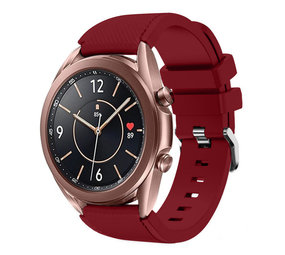 Strap-it® Samsung Galaxy Watch 3 41mm siliconen bandje (bordeaux)