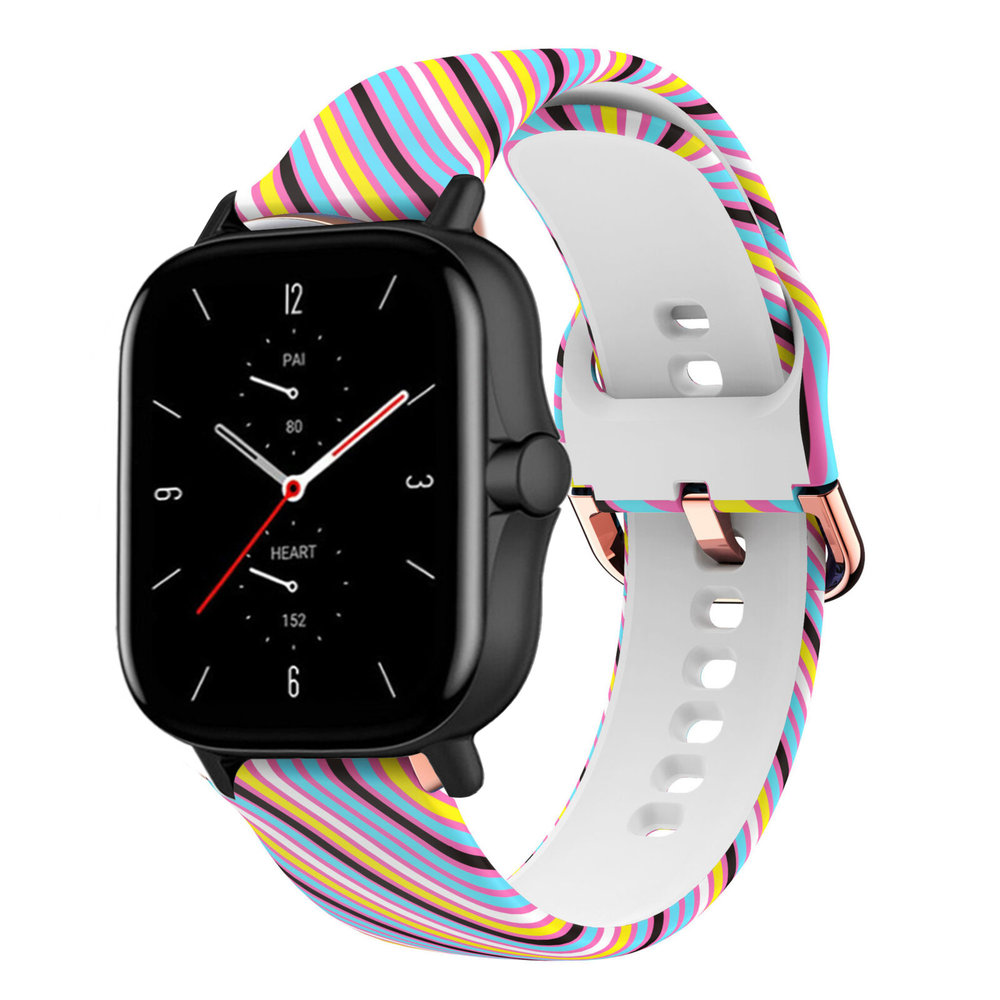 Strap-it® Strap-it Silly Stripes Amazfit GTS 2 bandje
