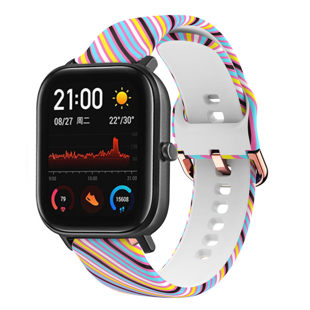 Strap-it® Strap-it Silly Stripes Xiaomi Amazfit GTS bandje