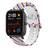 Strap-it® Silly Stripes Xiaomi Amazfit GTS bandje Strap-it® Silly Stripes Xiaomi Amazfit GTS bandje