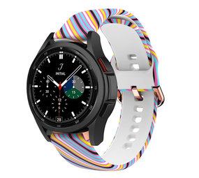 Strap-it® Silly Stripes Samsung Galaxy Watch 4 Classic 46mm bandje