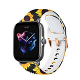 Strap-it® Sunny Flower Amazfit GTS 3 bandje