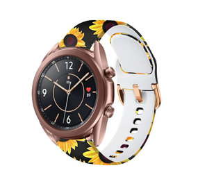 Strap-it® Sunny Flower Samsung Galaxy Watch 3 41mm bandje
