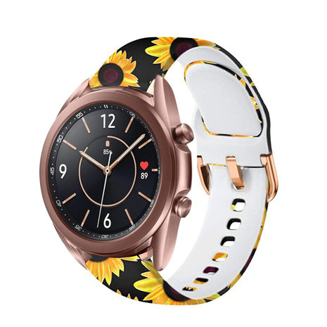 Strap-it® Strap-it Sunny Flower Samsung Galaxy Watch 3 41mm bandje