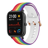 Strap-it® Taste the Rainbow Xiaomi Amazfit GTS bandje Strap-it® Taste the Rainbow Xiaomi Amazfit GTS bandje