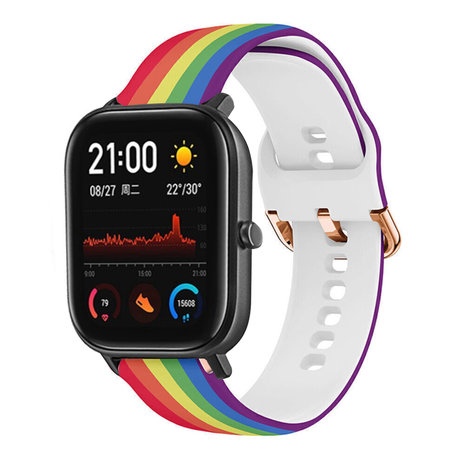 Strap-it® Strap-it Taste the Rainbow Xiaomi Amazfit GTS bandje