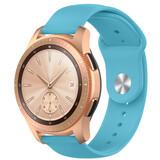 Strap-it® Samsung Galaxy Watch 42mm sport bandje (lichtblauw) Strap-it® Samsung Galaxy Watch 42mm sport bandje (lichtblauw)
