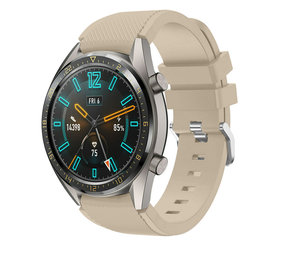 Strap-it® Huawei Watch GT 2 siliconen bandje (beige)