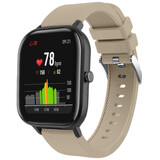 Strap-it® Xiaomi Amazfit GTS siliconen bandje (beige)
