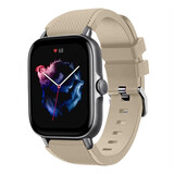 Strap-it® Amazfit GTS 3 siliconen bandje (beige)