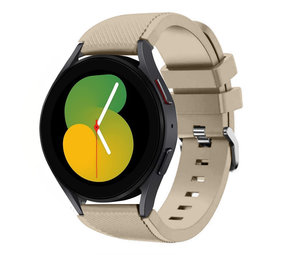 Strap-it® Samsung Galaxy Watch 5 40mm siliconen bandje (beige)