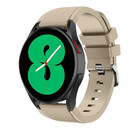 Strap-it® Strap-it Samsung Galaxy Watch 4 44mm siliconen bandje (beige)