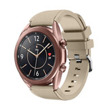 Strap-it® Samsung Galaxy Watch 3 41mm siliconen bandje (beige)